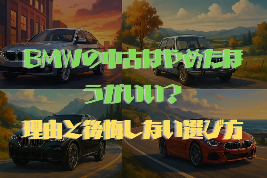 BMWの中古はやめたほうがいい？理由と後悔しない選び方