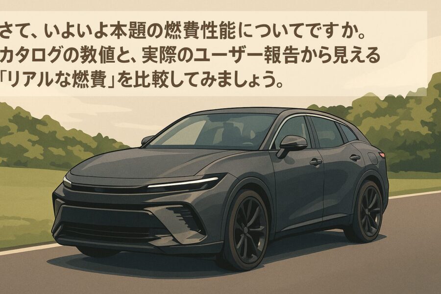 クラウンスポーツの実燃費は？カタログ燃費との差を比較