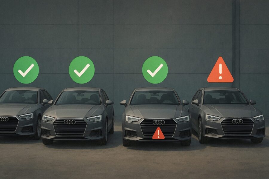 アウディの故障率。国産車や他輸入車との位置関係