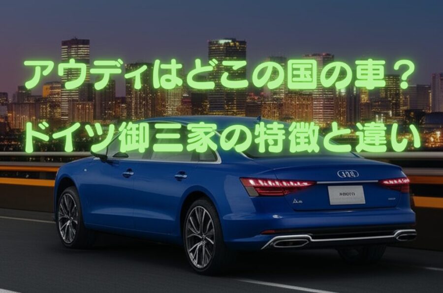 アウディはどこの国の車？ドイツ御三家の特徴と違いを比較解説