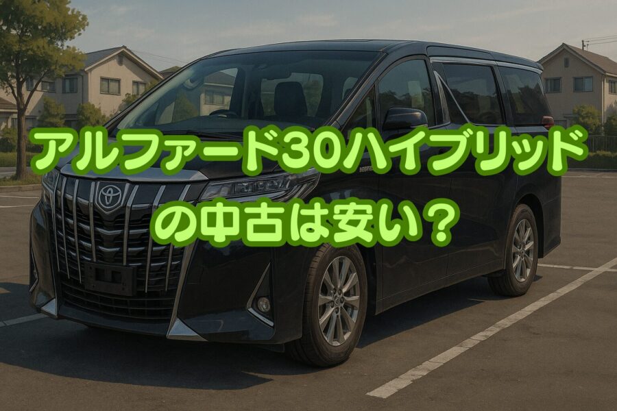 アルファード30ハイブリッドの中古は安い？