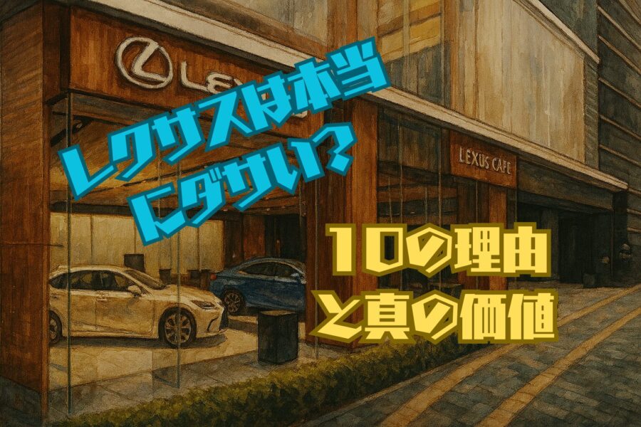 レクサスは本当にダサい？言われる10の理由と後悔しないための真の価値