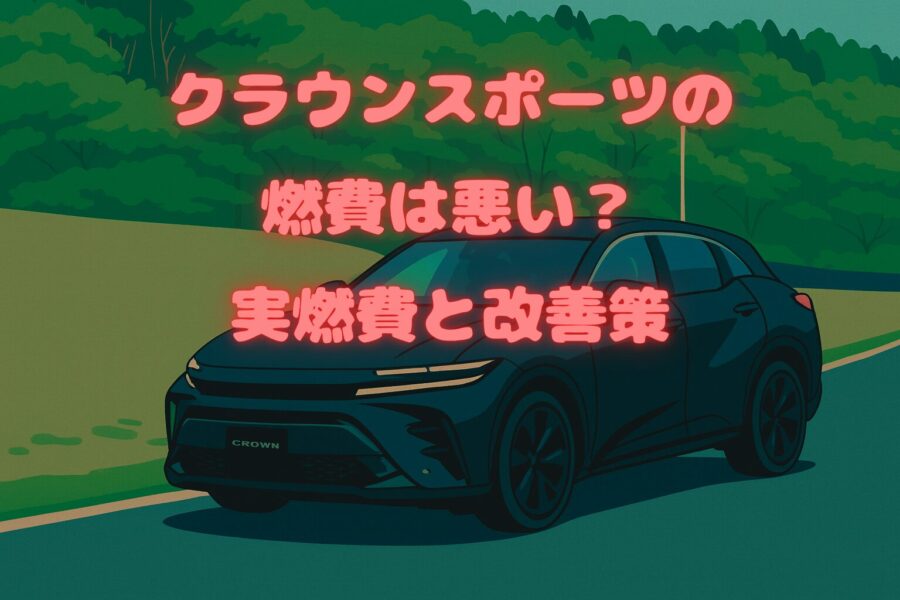 クラウンスポーツの燃費は悪い？実燃費と評判から具体的な改善策