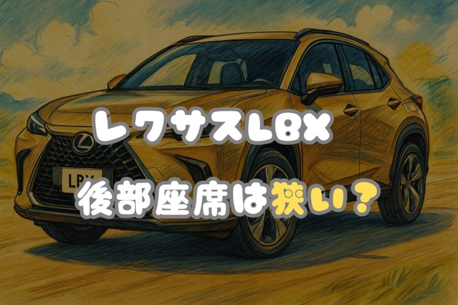 レクサスLBXの後部座席は狭い？