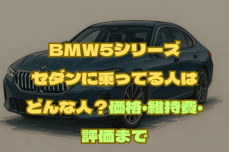BMW 5シリーズ セダンに乗ってる人はどんな人？価格・維持費・評価まで