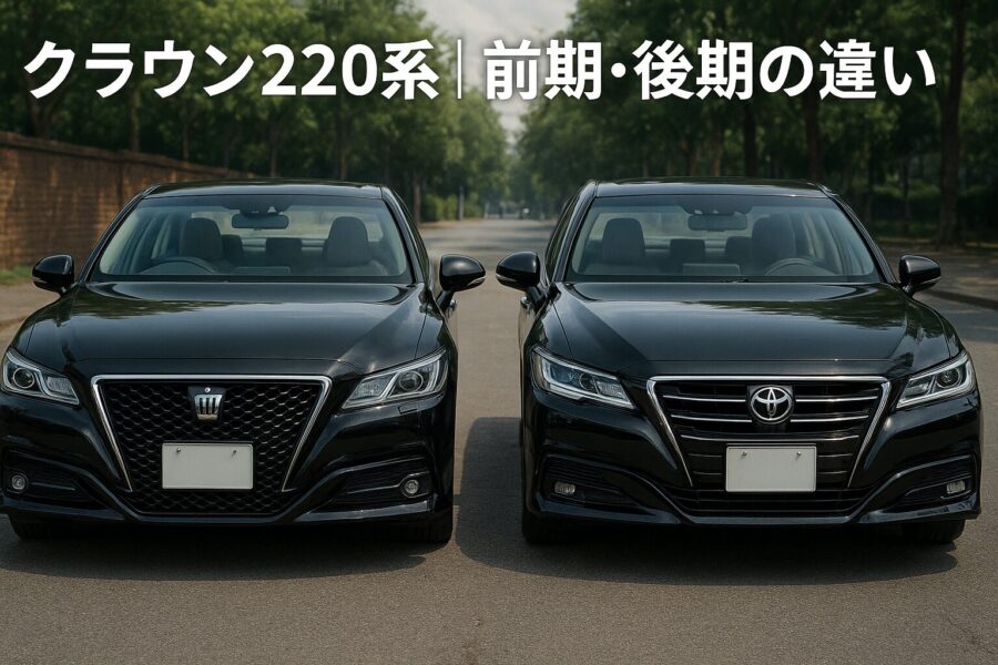 クラウン220系｜前期・後期の違いを徹底比較！中古車の選び方から価格相場