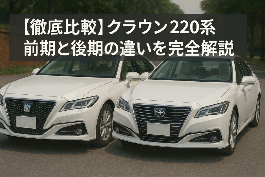 クラウン220系 前期と後期の違い