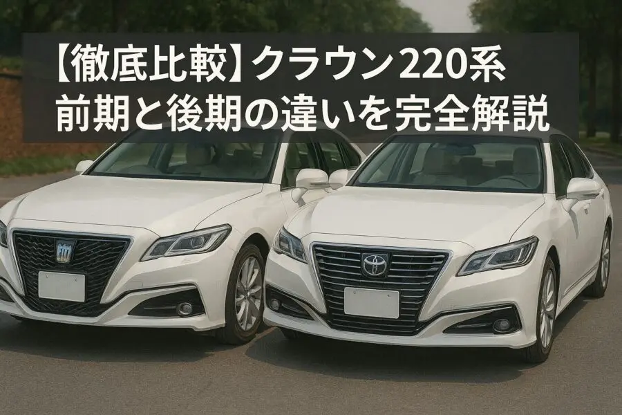 クラウン220系 前期と後期の違い