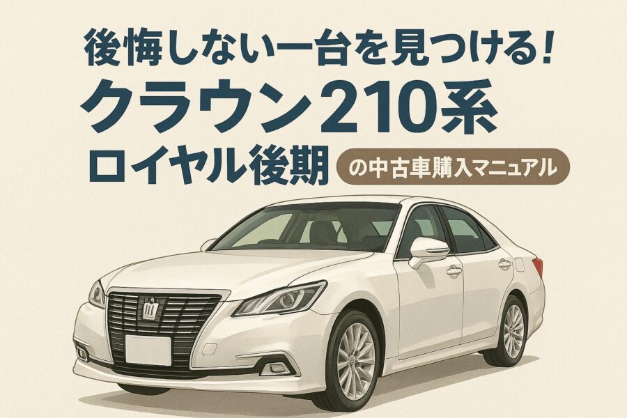 後悔しない一台を見つける！クラウン210系 ロイヤル後期の中古車購入マニュアル