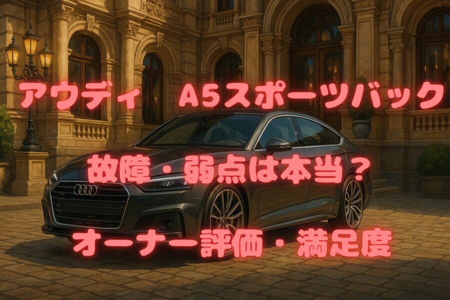 アウディ A5スポーツバックの故障・弱点は本当？オーナー評価で見る