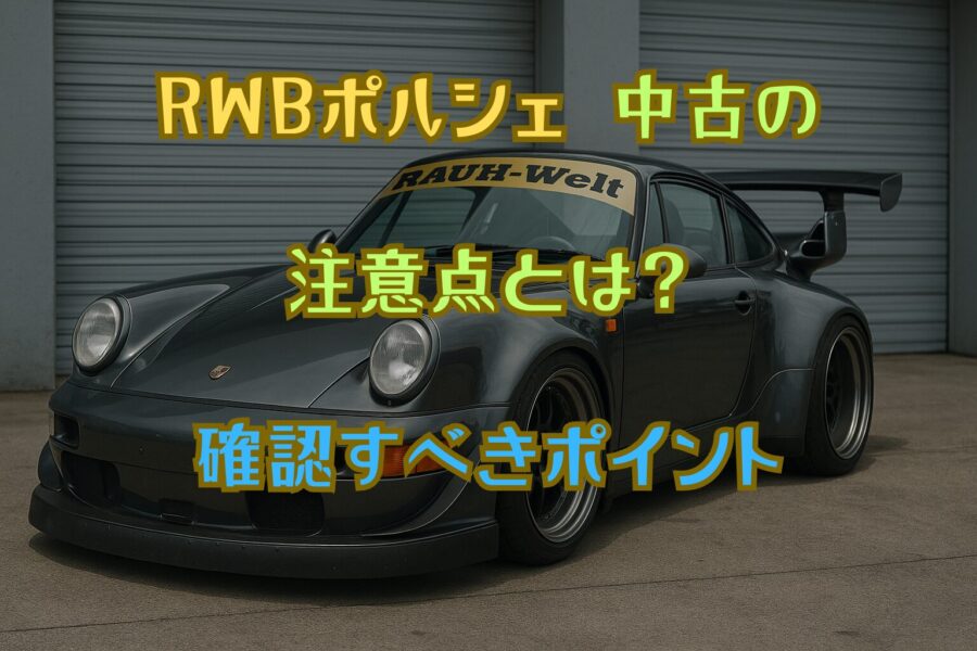 RWBポルシェ中古の注意点とは？購入前に必ず確認すべきポイント