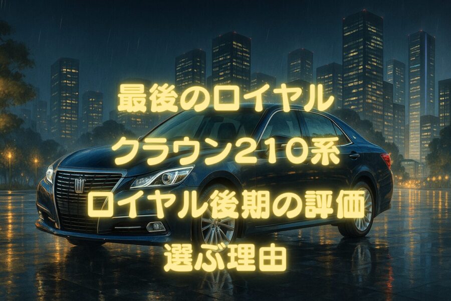 最後のロイヤル！クラウン210系ロイヤル後期の評価｜今あえて選ぶ理由