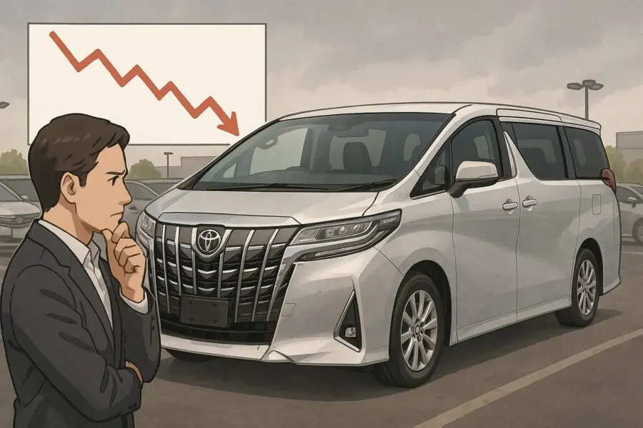 【予測】アルファード中古車の値下がりは続く？今後の売買タイミングを見極める