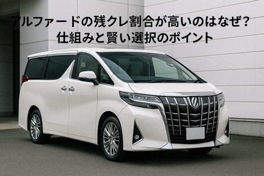 アルファードの残クレ割合が高いのはなぜ？仕組みと賢い選択のポイント