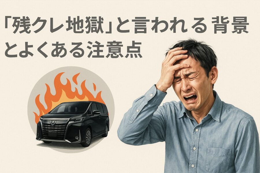 「残クレ地獄」と言われる背景とよくある注意点