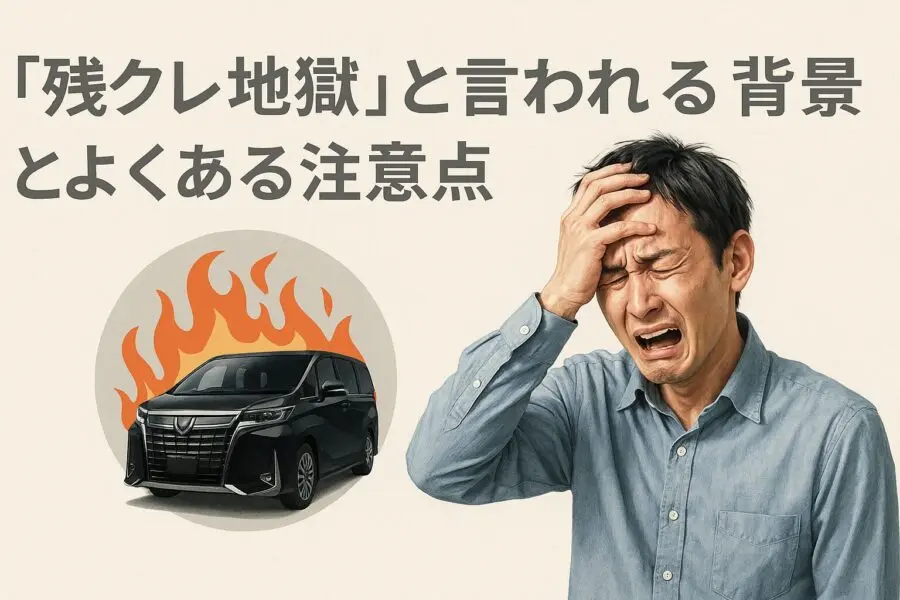 「残クレ地獄」と言われる背景とよくある注意点