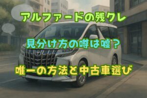 アルファードの残クレ｜見分け方の噂は嘘？唯一の方法と中古選びの全知識