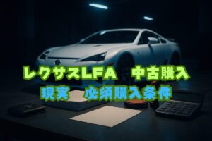 レクサスLFA中古購入の現実｜総額・維持費・必須購入条件