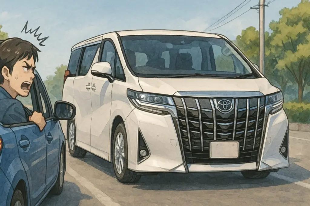 運転マナー批判と残クレアルファードのイメージの関係