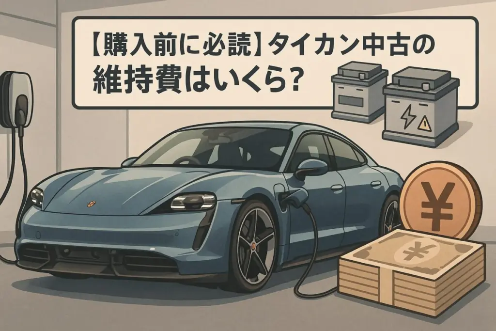 【購入前に必読】タイカン中古の維持費はいくら？バッテリー寿命と交換費用も解説