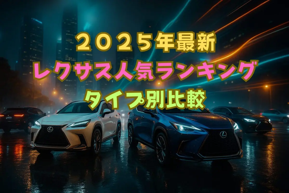 【2025年最新】レクサス人気ランキング！タイプ別比較と後悔しない選び方