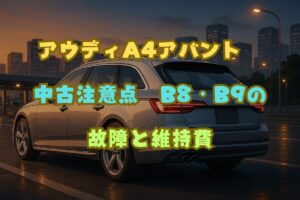 アウディA4アバント中古の注意点｜B8・B9の故障と維持費の全知識