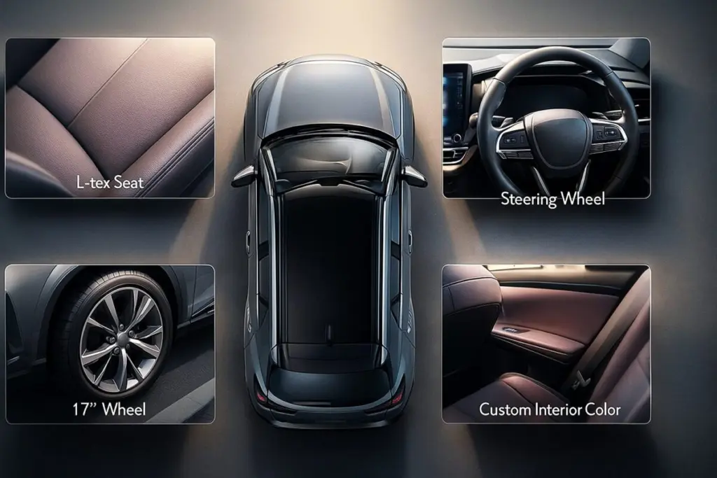 比較のポイントは「装備・素材・ホイール・専用色」