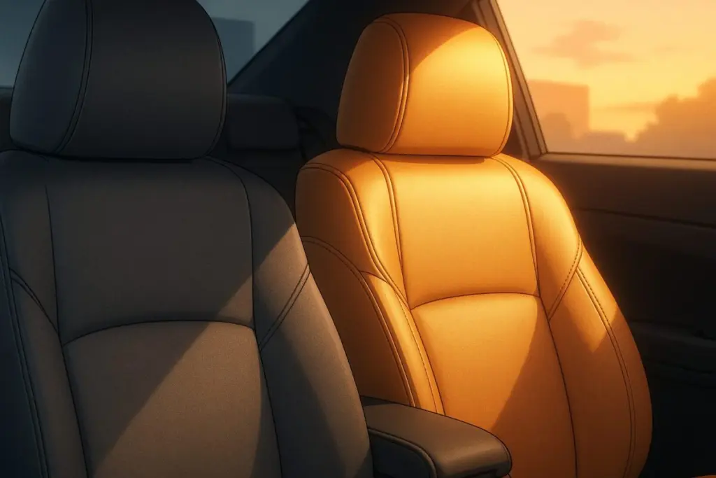 本革シート・合皮シートどちらが良い?メンテナンス性の違い