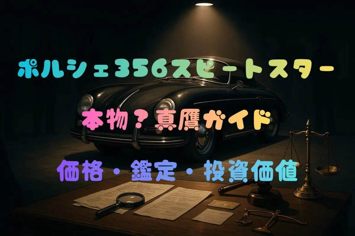 ポルシェ 356 スピードスター「本物」真贋ガイド｜価格・鑑定・投資価値