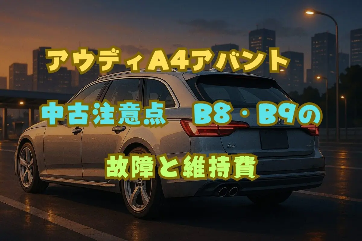 アウディA4アバント中古の注意点｜B8・B9の故障と維持費の全知識