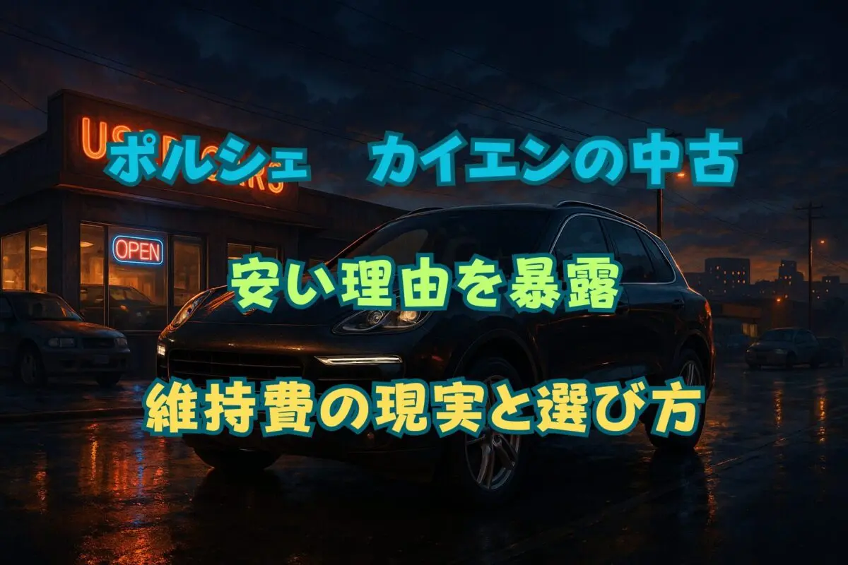 ポルシェカイエンの中古が安い理由を暴露！維持費の現実と後悔しない選び方