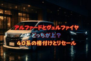 アルファードとヴェルファイアどっちが上？40系の格付けとリセール徹底比較