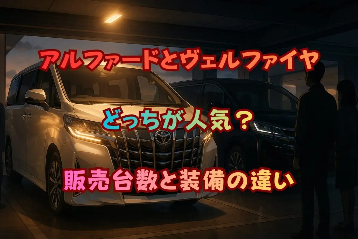 アルファードとヴェルファイアどっちが人気？販売数2.5倍の差と装備の違い