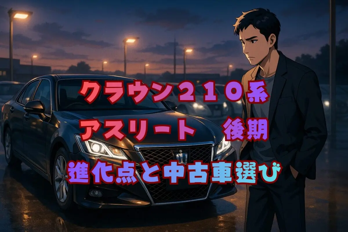 クラウン210系アスリート後期の進化点と中古車選びの決定版
