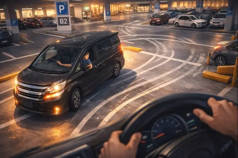 最小回転半径がネックになる駐車場・道路環境