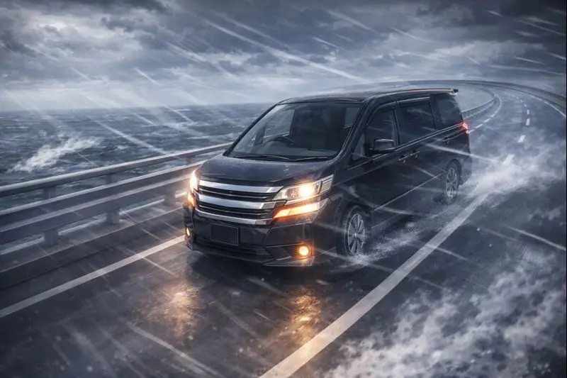 高速道路で横風に弱いと言われる理由