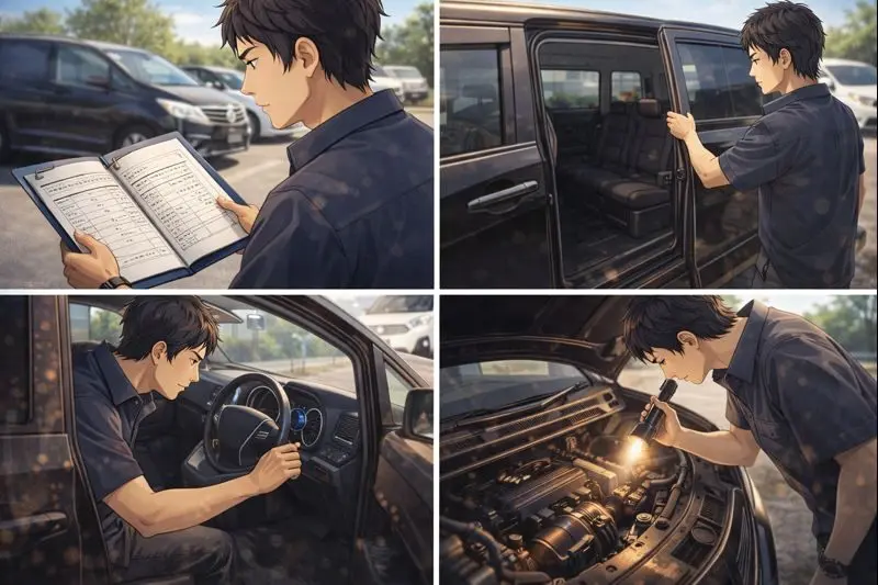 中古ヴェルファイアで必ず確認すべきポイント