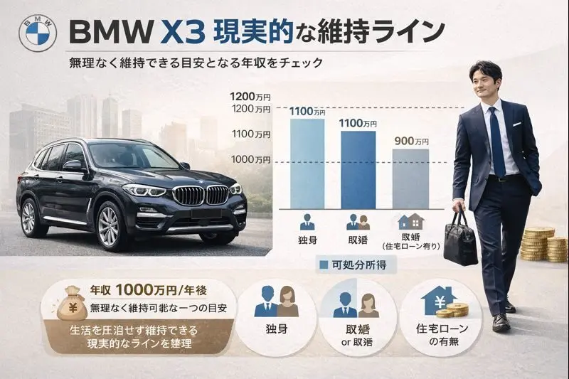 年収別・無理なく乗れるグレードの目安表