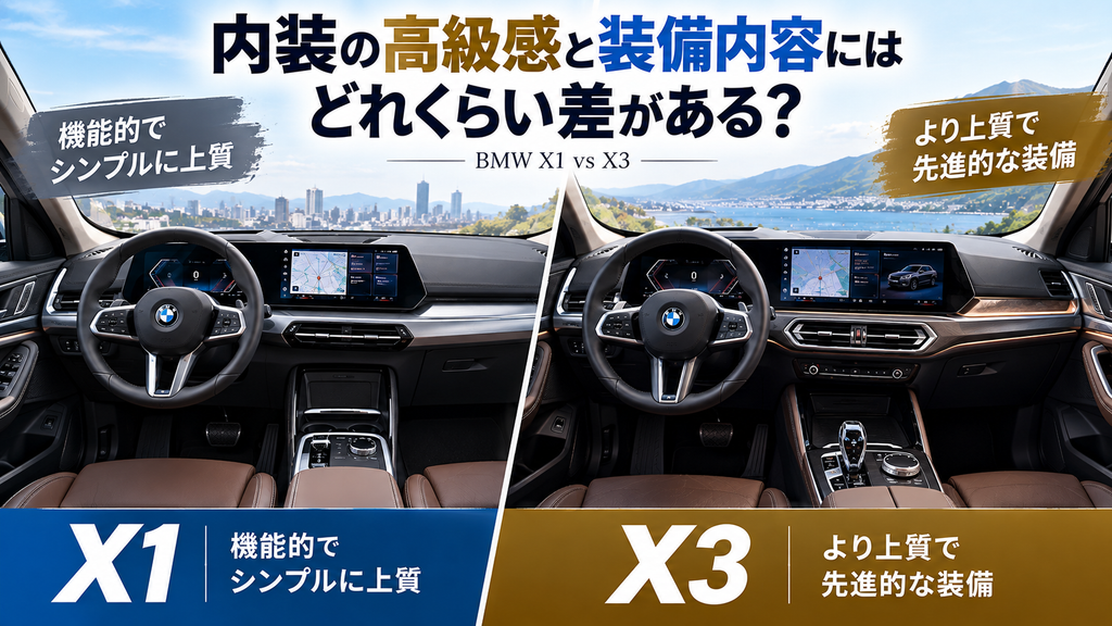 内装の高級感と装備内容にはどれくらい差がある?