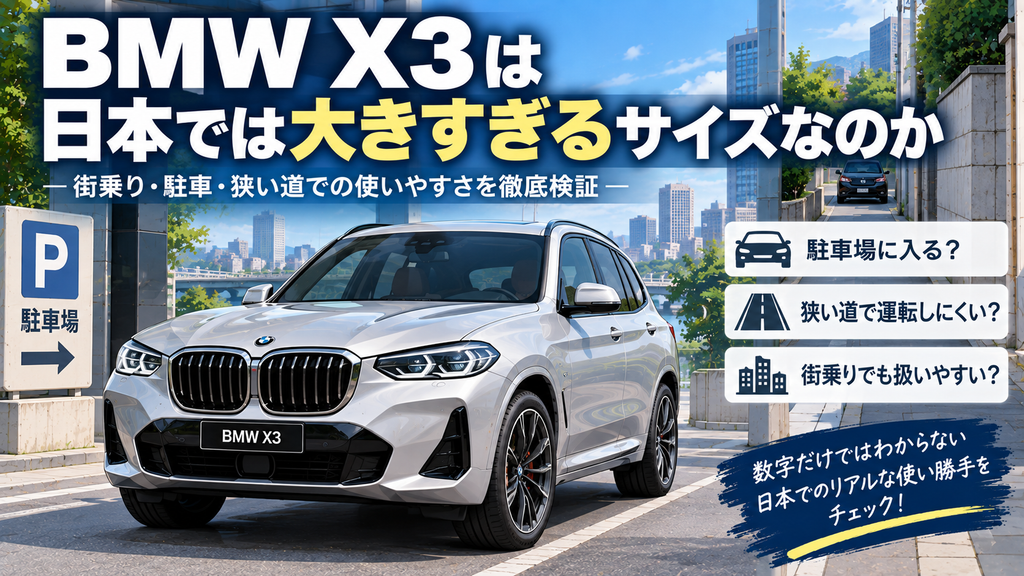 BMW X3は日本では大きすぎるサイズなのか