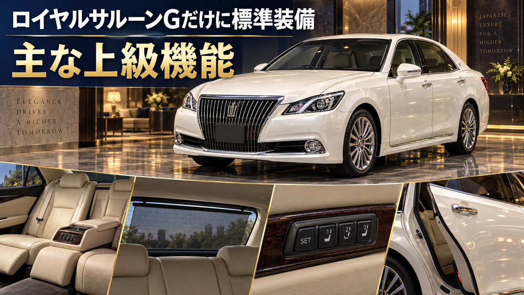 ロイヤルサルーンGだけに標準装備される主な機能