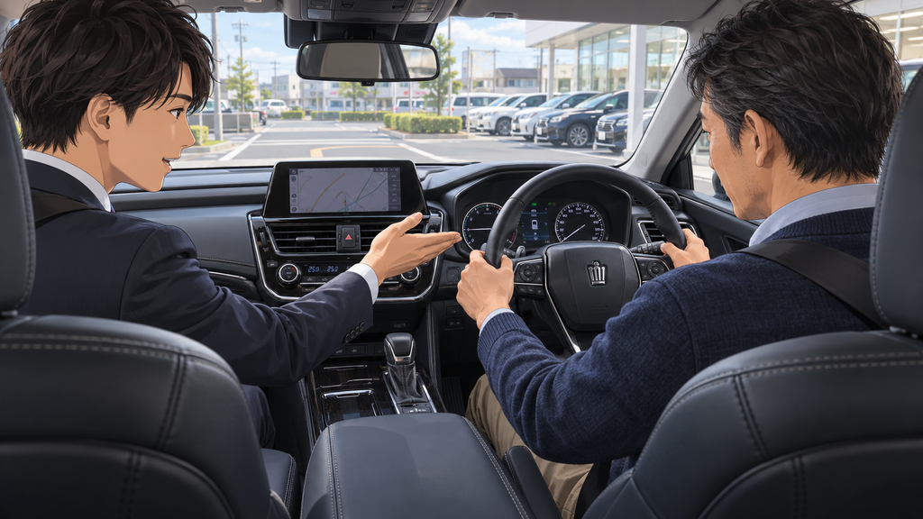 現車確認と試乗では何を見る?警告灯・異音・発進や減速時のチェックポイント
